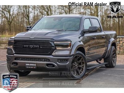 tweedehands Dodge Ram PICKUP 1500 THE OPTIONS OF THE LIMITED | LPG | VIRTUAL CLUSTER | HUD | COVER | 360 CAMERA | ADAPTIVE CRUSE | PANODAK | LARAMIE NIGHT VOLLE UITVOERING | 5.7 V8 HEMI 402PK 4x4 | CREWCAB 5 PERSOONS | GRIJSKENTEKEN | Granite Crystal Metallic VOORRAA