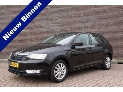 tweedehands Skoda Rapid Spaceback 1.2 TSI Greentech Ambition Businessline Zwart, airco, cruise controle, mooie auto