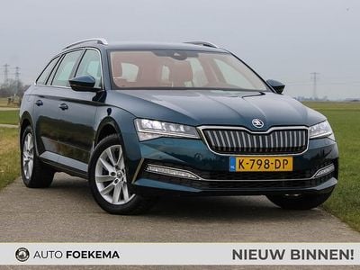 Occasion Skoda Superb Business Line 218 PK (160 kW) 2020 Blauw (metallic) Stationwagen