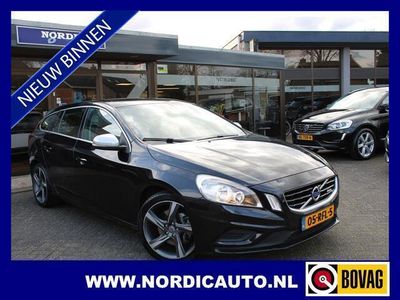 tweedehands Volvo V60 2.0T R-DESIGN AUTOMAAT/ LEDER- NAVI- XENON- AFN.TREKHAAK- PERFECT ONDERHOUDEN !