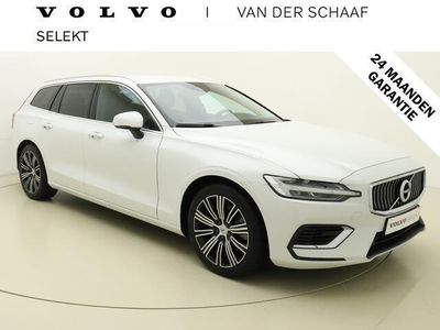 tweedehands Volvo V60 T6 350pk Automaat Recharge AWD Inscription Exp. / Long Range / ACC / PDC + Camera / DAB / Stoel & Stuurw. Verw. / 18" / Elektr. Achterklep / Apple CarPlay / Trekhaak /