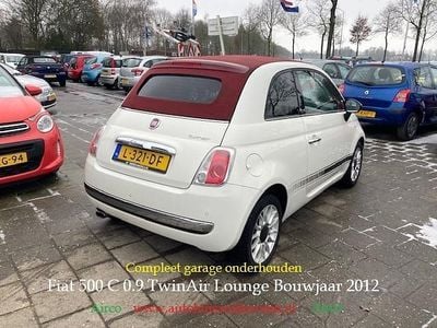 Wit Occasion 2012 Fiat 500C Lounge Cabriolet | € 4.999 (Eerlijke prijs)