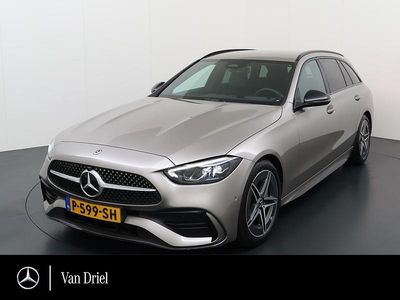 Zilver Occasion 2021 Mercedes C200 AMG line Stationwagen | € 36.500 (Iets duurder)