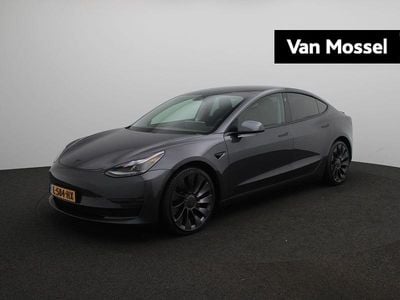 Grijs Gebruikt 2021 Tesla Model 3 Performance Sedan | € 26.795 (Eerlijke prijs)