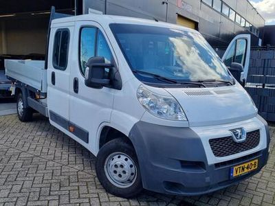 tweedehands Peugeot Boxer 335 2.2 HDI L3 Dubbel Cabine*6 Bak*7 Zit plaatsen*Open L:aadbak*Pickup*Elektrische Ramen*Nette Bus