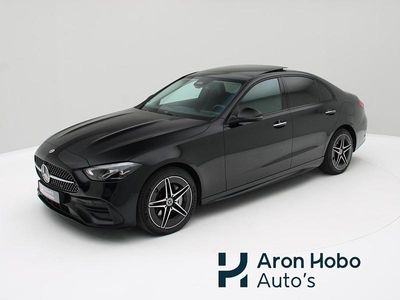 Zwart Occasion 2023 Mercedes C300e AMG line Sedan | € 43.950 (Eerlijke prijs)