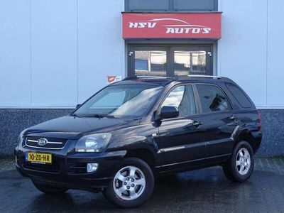 tweedehands Kia Sportage 2.0 CVVT X-ception airco LEER org NL 2008 zwart