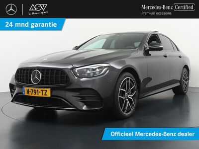 tweedehands Mercedes E300 de AMG Line 4-Matic, Panoramadak, Burmester Surround, Lederen bekleding, Nightpakket