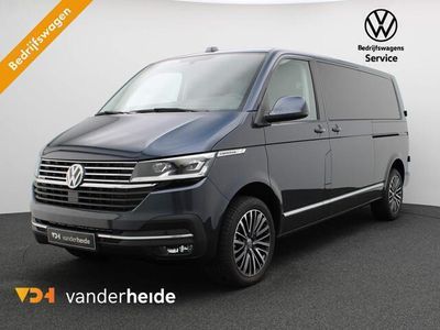 tweedehands VW Caravelle TRANSPORTER2.0 TDI L2H1 4Motion 204PK DSG Dubbele cabine, Achterdeuren, standkachel, stoelverwarming voor, leder, elek. schuifdeuren, navigatie, adaptive cruise, Discover Pro, alarm, 17'' lichtmetaal