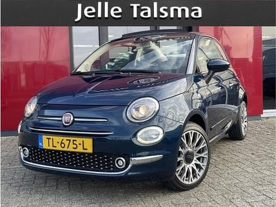 Blauw Occasion 2018 Fiat 500C Lounge Cabriolet | € 11.745 (Eerlijke prijs)