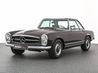 Rood542 dunkelrot / 040 schwarz Occasion 1968 Mercedes SL280 Cabriolet | € 329.000