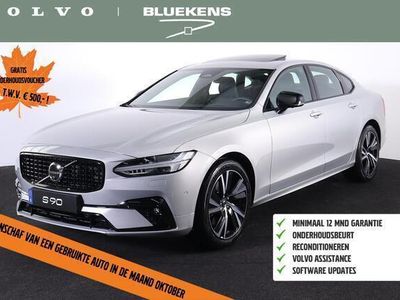 tweedehands Volvo S90 B5 Ultimate Dark - Luchtvering - Schuif/kanteldak - IntelliSafe Assist & Surround - Bowers & Wilkins audio - 360º Camera - Elektr. bedienb. voorstoelen met geheugen - Parkeersensoren voor & achter - Verwarmde voorstoelen, stuur & achterbank - Dr