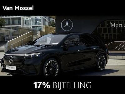 Zwart Nieuw 2025 Mercedes EQS450+ AMG line SUV | € 124.995 (Duur)