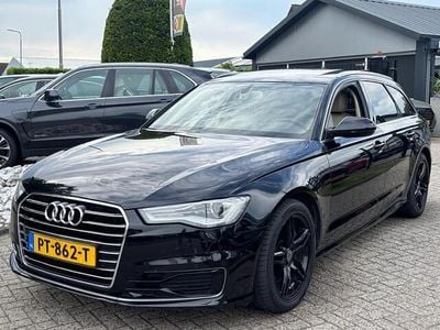 Zwart Gebruikt 2016 Audi A6 Premium Stationwagen | € 10.950