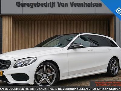 Wit Gebruikt 2015 Mercedes C250 AMG line Stationwagen | € 22.450 (Eerlijke prijs)