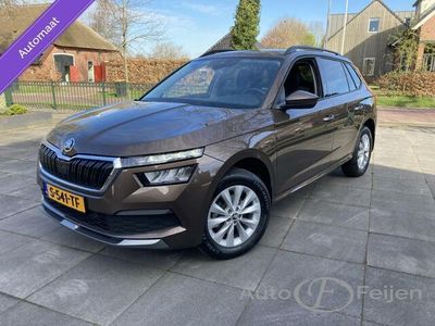 tweedehands Skoda Kamiq 1,0 Tsi 81Kw Dsg Automaat Camera Pdc ECC Clima Cruise Stoel verwarming App Car 1.0 TSI DSG Automaat Ambition Camera Stoel verwarming Cruise Clima Led