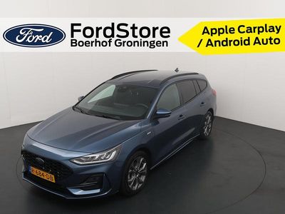 Blauw (metallic) Occasion 2022 Ford Focus ST-Line Stationwagen | € 18.890 (Iets duurder)