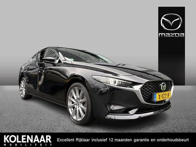 Jet black mica (41w) Occasion 2023 Mazda 3 Exclusive-Line Sedan | € 28.395 (Iets duurder)