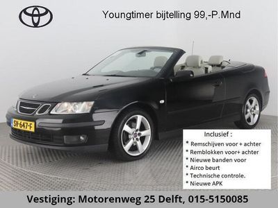tweedehands Saab 9-3 Cabriolet 2.0 TURBO LINEAR 20 YEARS EDITION LEDER.NAVI.CLIMA. Boordcomputer, Cruise control Youngtimer