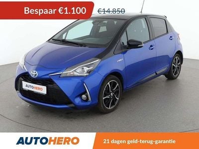 Blauw Occasion 2017 Toyota Yaris Hybrid Style Hatchback | € 13.949 (Eerlijke prijs)