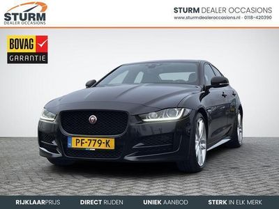 tweedehands Jaguar XE 2.0 D Portfolio R Sport Stuur- + Stoelverwarming Vol-Leder Meridian Audio Apple Carplay/Android Auto Navigatie Camera Rijklaarprijs!