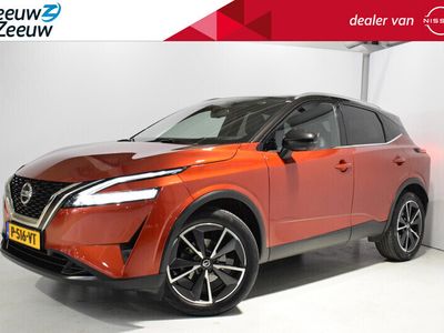 tweedehands Nissan Qashqai 1.3 MHEV Xtronic Tekna | Panorama dak | 360-Camera | Dode hoek detectie | Navigatie | Stoel/Stuur/Voorruitverwarming | Elektrische achterklep | Elektrische bestuurdersstoel | Adaptive cruise control | Head-up display |