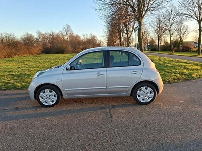 Wit (metallic) Occasion 2008 Nissan Micra Acenta Hatchback | € 2.950 (Eerlijke prijs)