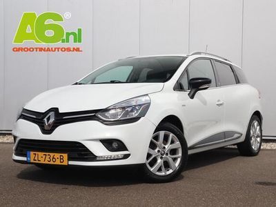 tweedehands Renault Clio IV Estate 1.5 dCi Limited Keyless Navigatie Airco Cruise PDC Bluetooth LED 15 inch LMV