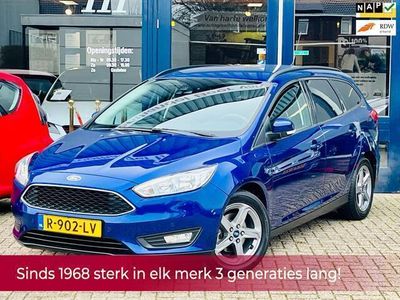 tweedehands Ford Focus Wagon 1.0 Titanium 125PK AUTOMAAT! Navi l Cruise l Stoel-stuurverwarming l Trekhaak l LED l PDC! TOPSTAAT l Dealer OH!