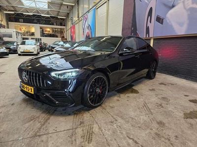 Zwart Occasion 2022 Mercedes C180 AMG line Sedan | € 38.750 (Super prijs)