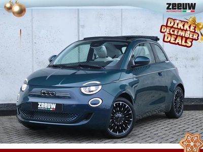 Blauw Gebruikt 2021 Fiat 500e La Prima Cabriolet | € 22.900 (Eerlijke prijs)