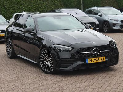 Occasion Mercedes C180 AMG line 170 PK (125 kW) 2021 Zwart Sedan