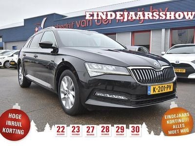Zwart Gebruikt 2021 Skoda Superb Business Line Stationwagen | € 23.499 (Eerlijke prijs)