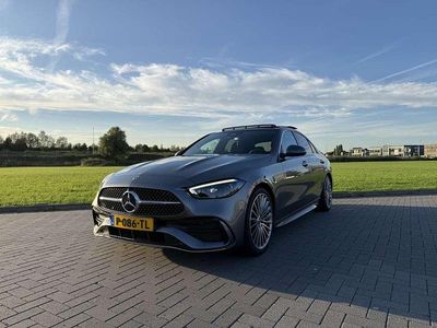 Grijs Occasion 2022 Mercedes C200 AMG line Sedan | € 43.500 (Duur)