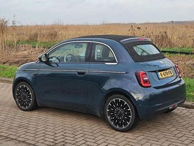 Occasion Fiat 500e La Prima 86 kW (118 PK) 2020 Groen (metallic) Cabriolet