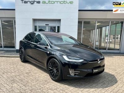 tweedehands Tesla Model X 75D 6p. AutoPilot Leer 22" Zwart Zwart