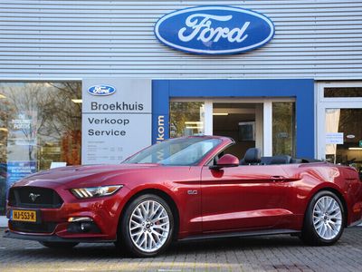 tweedehands Ford Mustang GT Convertible 5.0 AUTOMAAT | UNIEK: NL-AUTO! | DEALER OH! | FULL OPTION | LEDER | CUSTOM PACK | PDC | STOEL VERWARMING + KOELING | PRACHTIGE STAAT!!