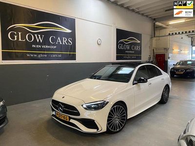 Wit Occasion 2022 Mercedes C200 AMG line Sedan | € 43.500 (Iets duurder)