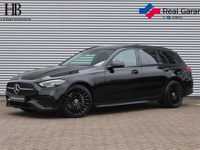 Zwart Occasion 2022 Mercedes C300e AMG line Stationwagen | € 37.440 (Eerlijke prijs)