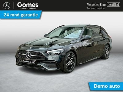 Zwart Occasion 2025 Mercedes C180 AMG Stationwagen | € 52.950 (Duur)
