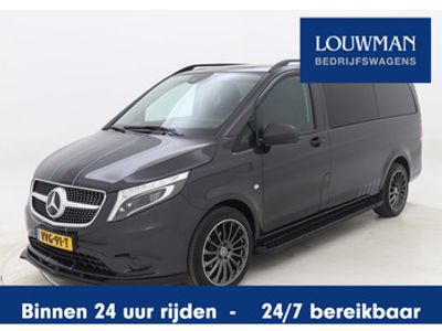 tweedehands Mercedes Vito 116 CDI Lang DC *LBW-Edition* | Leder | Distronic | 19'' Lichtmetaal | Spoilerkit | Carplay | Led | Treeplanken | Dubbele cabine