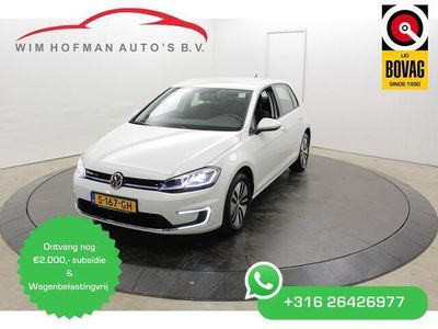 tweedehands VW e-Golf PDC V+A Navi Warmtepomp 2000,- subsidie Wegenbelas