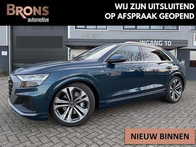Blauw (metallic) Occasion 2021 Audi Q8 Advanced SUV | € 64.895
