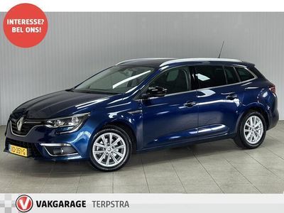 tweedehands Renault Mégane IV Estate 1.5 dCi Eco2 Limited/ LED Dagrijverl./ 16''LMV/ Trekhaak/ Apple+Android/ DAB+!/ Clima/ Navi/ Cruise/ Bluetooth/ LEDER/ Multi.LEDER.Stuur/ Elek.Pakket/ Isofix/ PDC Achter.