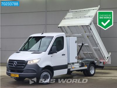 tweedehands Mercedes Sprinter 514 CDI Kipper Kist 3.5t Trekhaak MBUX Clima Cruise Tipper Benne Kieper Airco Trekhaak Cruise control