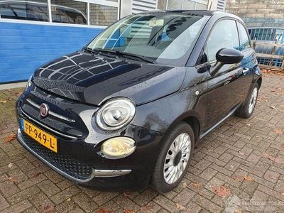 Zwart Gebruikt 2017 Fiat 500 Lounge Hatchback | € 3.750