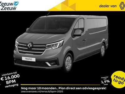 tweedehands Renault Trafic 2.0 dCi 130 T30 L2H1 Work Edition 4x Gris Urban uit (pijplijn) voorraad leverbaar met 15,5% korting + EXTRA orderpremie van € 1200,-. (op=op). Wees de BPM verhoging hiermee voor!