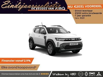 Wit Nieuw 2025 Dacia Duster Expression SUV | € 31.375 (Eerlijke prijs)