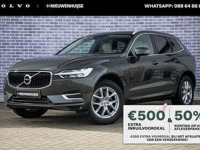 tweedehands Volvo XC60 2.0 T8 Twin Engine AWD Momentum | Business Pack Connect Plus | Trekhaak | Leder | Stoel en Stuurverwarming | Donker Glas |