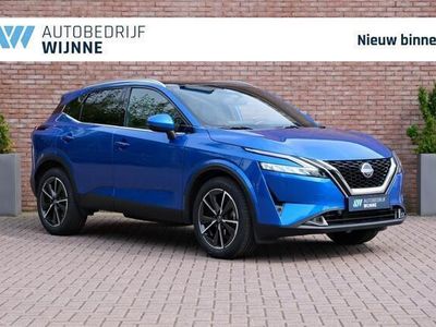 tweedehands Nissan Qashqai 1.3 MHEV 158pk Xtronic Tekna | Navi | Full LED | Adaptive Cruise | 360° Camera | Head-up Display | Panoramadak | 19" velgen